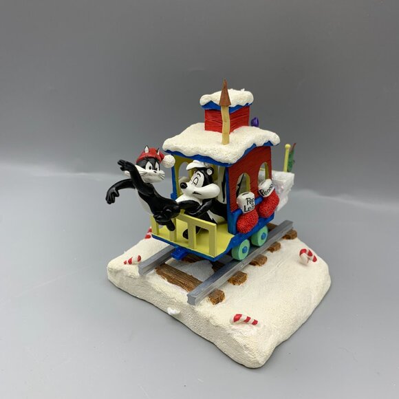 Vintage Danbury Mint Looney Tunes Christmas Express Train in Original Box - Picture 12 of 16